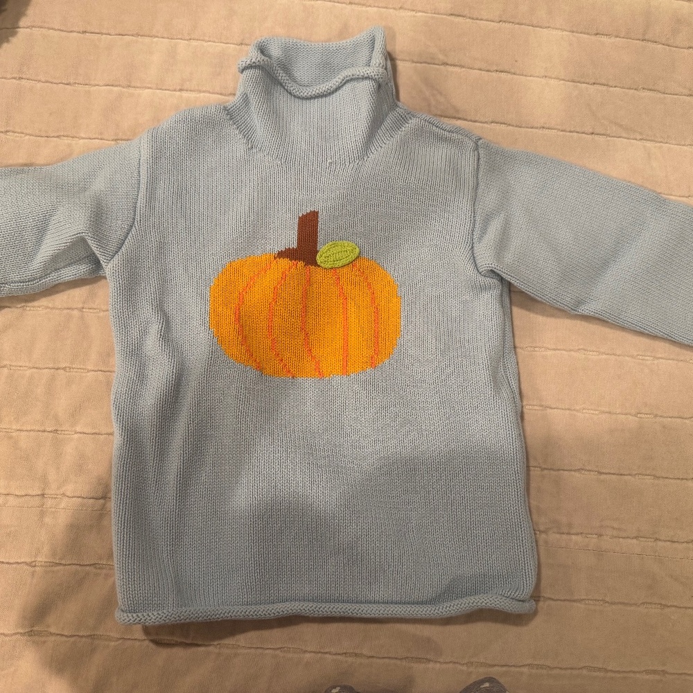 Mudpie roll neck pumpkin sweater